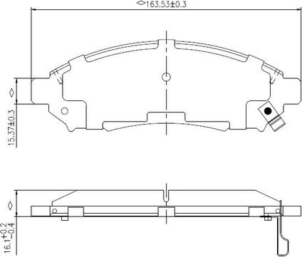 National NP3002 - Тормозные колодки, дисковые, комплект autospares.lv