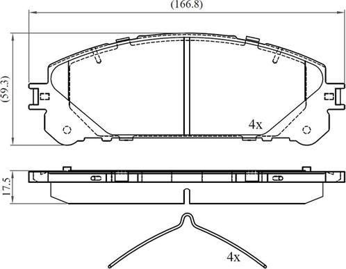 National NP3089 - Тормозные колодки, дисковые, комплект autospares.lv