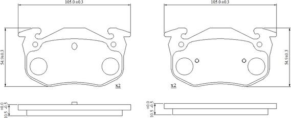 National NP3088 - Тормозные колодки, дисковые, комплект autospares.lv