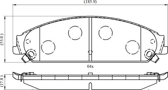 National NP3035 - Тормозные колодки, дисковые, комплект autospares.lv