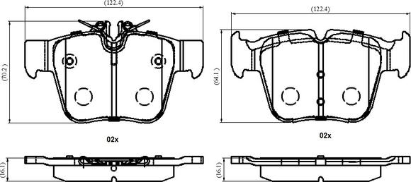 National NP3031 - Тормозные колодки, дисковые, комплект autospares.lv