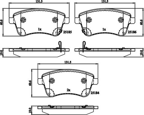 National NP3038 - Тормозные колодки, дисковые, комплект autospares.lv