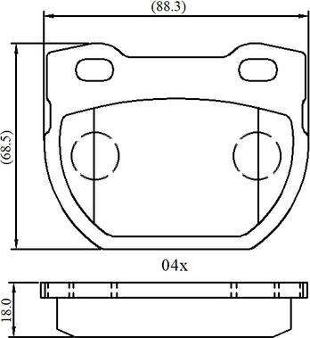 National NP3076 - Тормозные колодки, дисковые, комплект autospares.lv