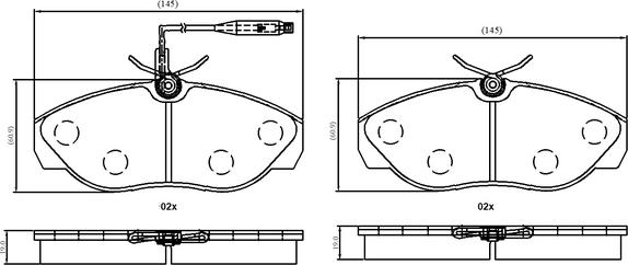 NATIONAL NP3078 - Тормозные колодки, дисковые, комплект autospares.lv