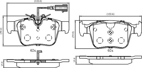 National NP3077 - Тормозные колодки, дисковые, комплект autospares.lv