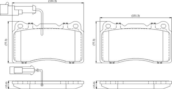 National NP3105 - Тормозные колодки, дисковые, комплект autospares.lv