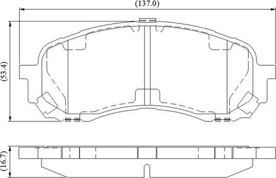 NATIONAL NP3119 - Тормозные колодки, дисковые, комплект autospares.lv