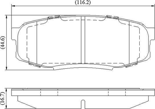 National NP3114 - Тормозные колодки, дисковые, комплект autospares.lv