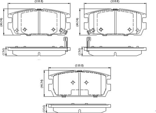 National NP3118 - Тормозные колодки, дисковые, комплект autospares.lv