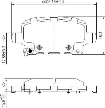 National NP2998 - Тормозные колодки, дисковые, комплект autospares.lv