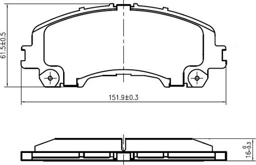 NATIONAL NP2992 - Тормозные колодки, дисковые, комплект autospares.lv