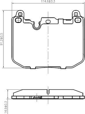 NATIONAL NP2984 - Тормозные колодки, дисковые, комплект autospares.lv