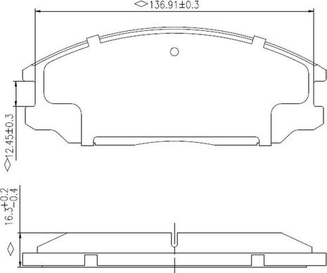 NATIONAL NP2980 - Тормозные колодки, дисковые, комплект autospares.lv