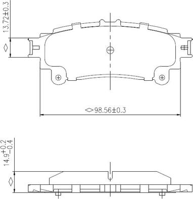 National NP2979 - Тормозные колодки, дисковые, комплект autospares.lv