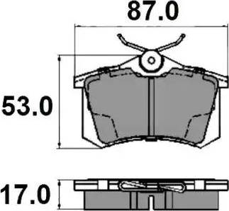 National NP2149 - Тормозные колодки, дисковые, комплект autospares.lv