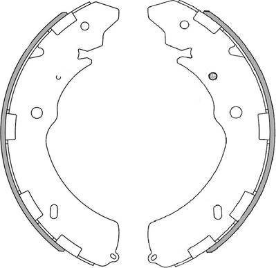 National NS4056 - Комплект тормозных колодок, барабанные autospares.lv