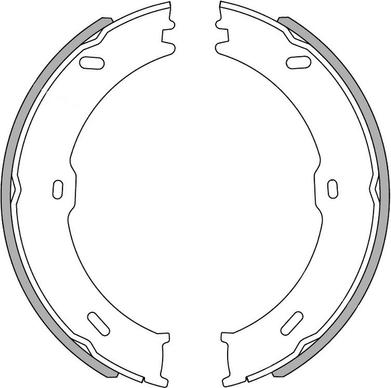 National NS4010 - Комплект тормозных колодок, барабанные autospares.lv