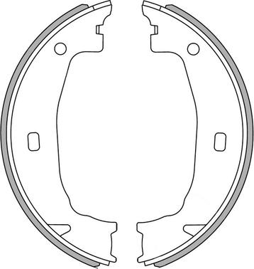 National NS4011 - Комплект тормозных колодок, барабанные autospares.lv