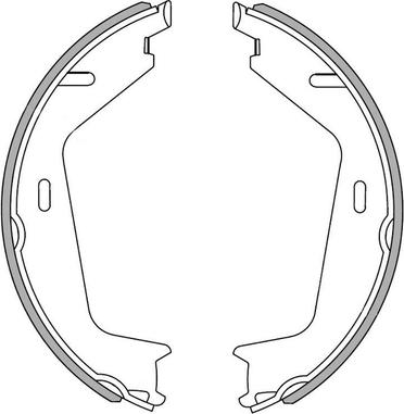 National NS4017 - Комплект тормозных колодок, барабанные autospares.lv