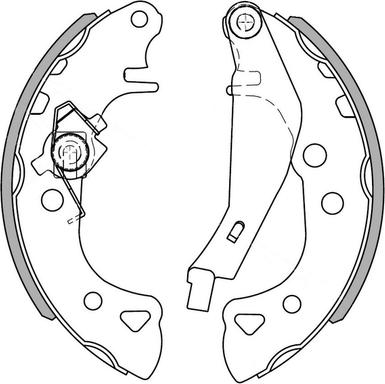 NATIONAL NS4085 - Комплект тормозных колодок, барабанные autospares.lv