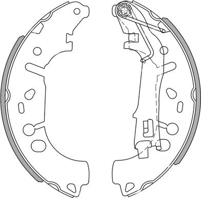 NATIONAL NS4035 - Комплект тормозных колодок, барабанные autospares.lv