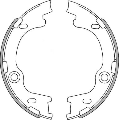 NATIONAL NS4037 - Комплект тормозных колодок, барабанные autospares.lv