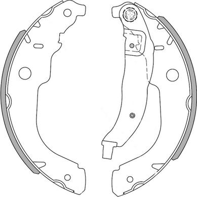 National NS4028 - Комплект тормозных колодок, барабанные autospares.lv