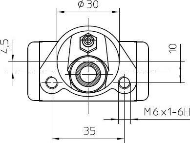 National NWC5059 - Колесный тормозной цилиндр autospares.lv