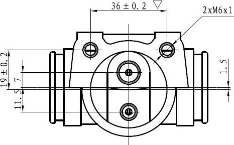 National NWC5065 - Колесный тормозной цилиндр autospares.lv