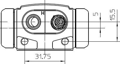 NATIONAL NWC5066 - Колесный тормозной цилиндр autospares.lv