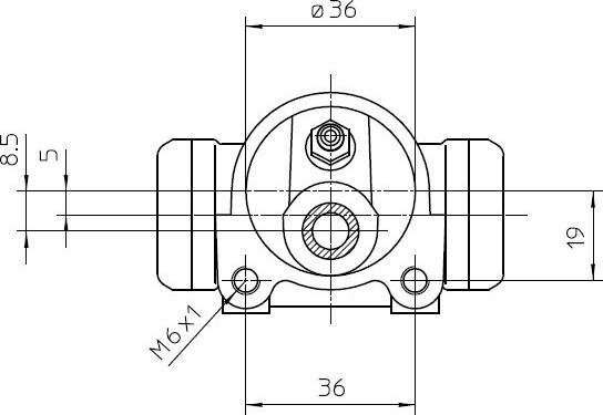 National NWC5063 - Колесный тормозной цилиндр autospares.lv