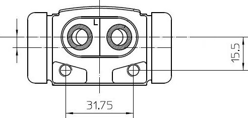 National NWC5005 - Колесный тормозной цилиндр autospares.lv