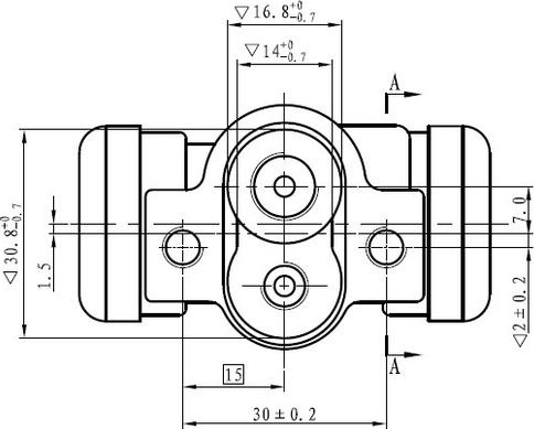 NATIONAL NWC5010 - Колесный тормозной цилиндр autospares.lv