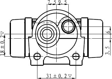 National NWC5013 - Колесный тормозной цилиндр autospares.lv