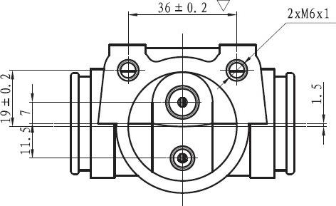 NATIONAL NWC5088 - Колесный тормозной цилиндр autospares.lv