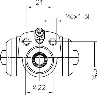 National NWC5038 - Колесный тормозной цилиндр autospares.lv