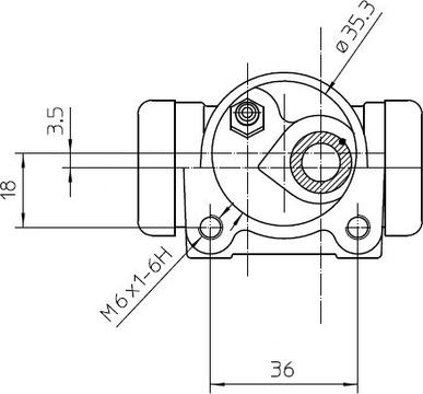 National NWC5037 - Колесный тормозной цилиндр autospares.lv