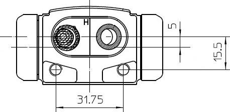 National NWC5027 - Колесный тормозной цилиндр autospares.lv