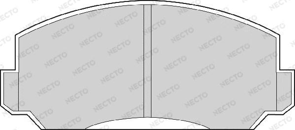 Necto FD904A - Тормозные колодки, дисковые, комплект autospares.lv