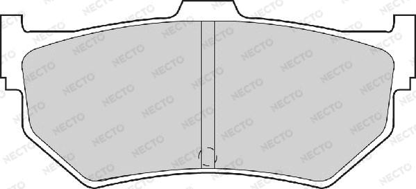 Necto FD900A - Тормозные колодки, дисковые, комплект autospares.lv