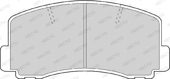 Necto FD901A - Тормозные колодки, дисковые, комплект autospares.lv