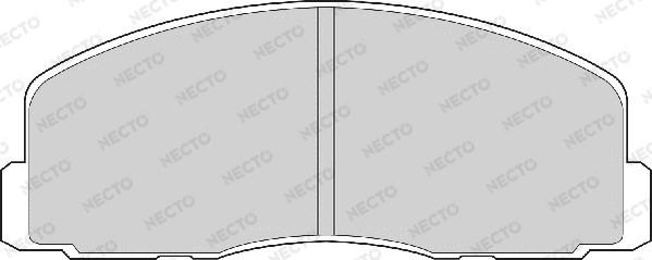 Necto FD903A - Тормозные колодки, дисковые, комплект autospares.lv