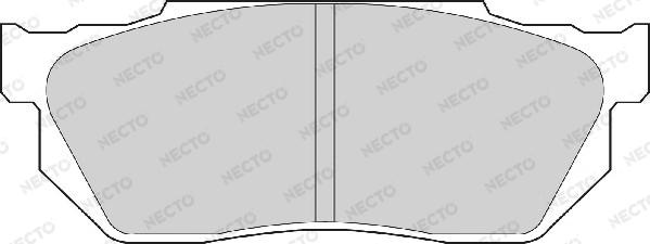 Necto FD902A - Тормозные колодки, дисковые, комплект autospares.lv