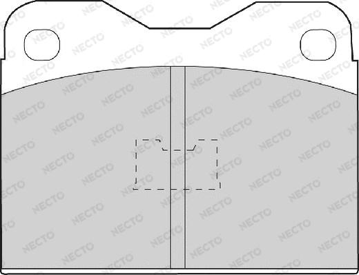 Necto FD446A - Тормозные колодки, дисковые, комплект autospares.lv