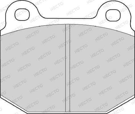 Necto FD465A - Тормозные колодки, дисковые, комплект autospares.lv