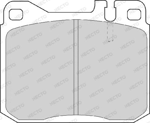 Necto FD4093A - Тормозные колодки, дисковые, комплект autospares.lv