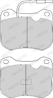 Necto FD4018A - Тормозные колодки, дисковые, комплект autospares.lv