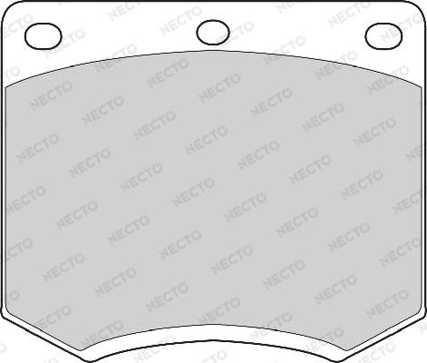 Necto FD4023A - Тормозные колодки, дисковые, комплект autospares.lv