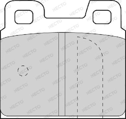 Necto FD4077A - Тормозные колодки, дисковые, комплект autospares.lv