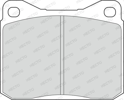 Necto FD4141V - Тормозные колодки, дисковые, комплект autospares.lv